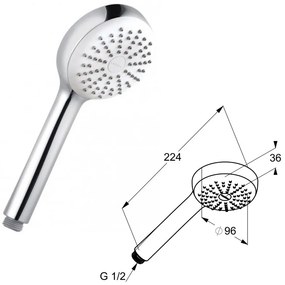 Set de dus, Kludi, Bozz, 7 in 1, crom