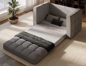 Canapea Kastol , gri chenille extensibil, 137x71x74 cm – Soreli 04