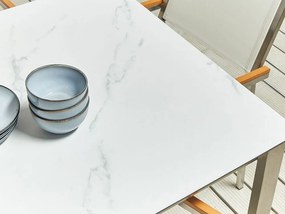 Set mobilier de grădină Cleopatra (Alb s mramorovým efektom). 1078488