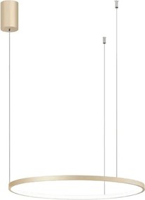 Ondaluce - Lustră LED reglabilă suspendată pe cablu SOEL LED/28W/230V Ø 60 cm auriu