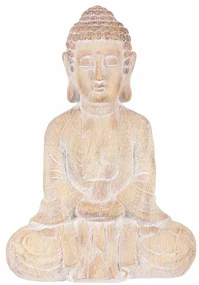 Decorație de grădină Buddha șezând, magneziu, 38 x21 x 54 cm