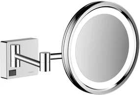 Hansgrohe AddStoris oglindă cosmetică 21.7x21.7 cm rotunde cu iluminare crom 41790000