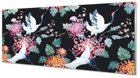 Tablouri acrilice Păsări cu flori