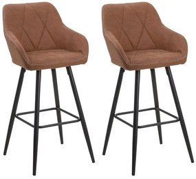 Set scaune tip bar 2buc. Dakien (maro auriu). 1009997