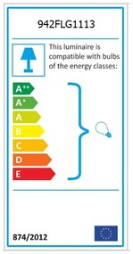 Plafonieră bronz cu abajur din sticlă ø 15 cm Atmaca – Opviq lights