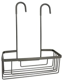 Gedy - Poliță suspendată pentru duș SMART, 37,5 x 30 cm, gri metalizat
