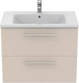 Dulap baza suspendat Ideal Standard i.life B bej nisipiu mat 2 sertare 80 cm