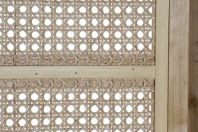 Paravan decorativ din ratan împletit, maro, finisaj natural, 180 x 135 x 2 cm, „Villandry”