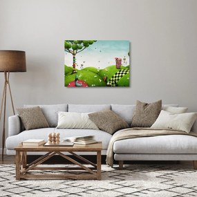 Tablou pe sticlă - Peisaj minunat (70x50 cm)