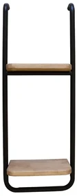 Raft de perete, din metal, cu 2 polite, Raviro