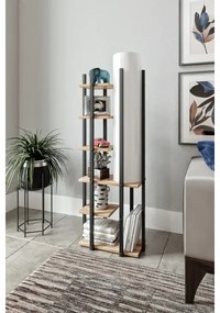 Lampadar cu rafturi MODA DOR 1xE27/40W/230V negru/maro