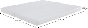 Saltea pliabilă cu două feţe, 90/90x200, MELK