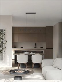 Lustra suspendata cu 5 spoturi LED TONDO