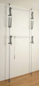 Suport pentru haine Herkules Twin, Wenko, 116 x 165 cm, extensibil, inox/polipropilena