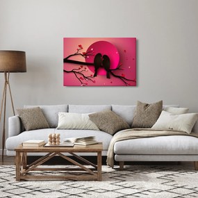 Tablou - Păsări îndrăgostite (90x60 cm)