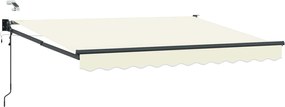 vidaXL Cort electric retractabil Crem 3,5 x 2,5 m
