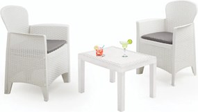 I.P.A.E-Progarden Set grădină AKITA, 3 piese, albă