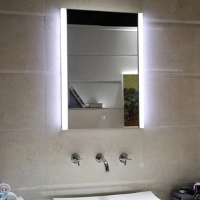 Oglinda cu iluminare LED 3 culori Inter Ceramic 50x70 cm dreptunghiulara crom lucios