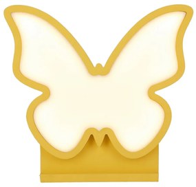 Veioză pentru copii galbenă Butterfly – Candellux Lighting