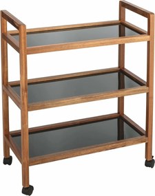 Wenko Raftă mobilă lată FONDI –  3 rafturi