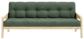 Canapea variabilă Karup Design Grab Natural Clear/Olive Green