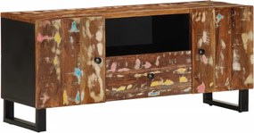 vidaXL Dulap TV, 105x33,5x46 cm, lemn masiv reciclat&lemn prelucrat