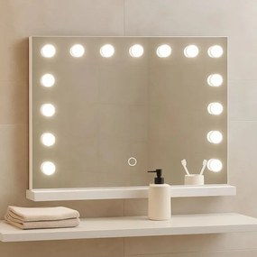 Oglindă LED de baie Aquamarin Hollywood 58 x 43 cm