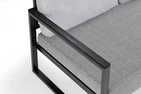 Canapea cu 2 Locuri Grădină, Metal / Acril / Poliuretan, MTLBHC120003, Gri Deschis