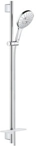 Grohe Rainshower Eco SmartActive 150 Set dus cu bara 90 cm si savoniera, crom