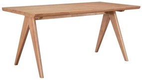 Masa Bucatarie/Dining Williams Din Lemn De Arbore Cauciuc Finisaj Nuc 180x85 Cm
