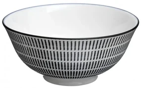 Bol Lunis Noir, portelan, 15x7 cm, 500 ml