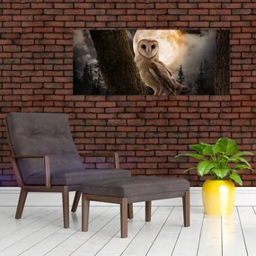 Tablou cu bufnița (120x50 cm)