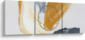 Tablou - Pictură minimalistă (cu ceas) (90x30 cm)