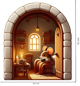 PIPPER. Autocolant de perete "Mouse in the house"