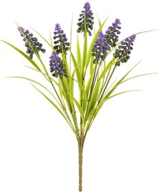 Buchet artificial de zambile violet închis, 7capete, 15 x 15 x 33 cm