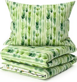 Lenjerie de pat policoton GREEN TREES POLY verde Dimensiune lenjerie de pat: 70 x 90 cm | 140 x 200 cm