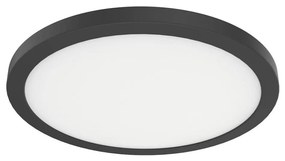 Plafonieră LED EVORA, 24W, 230V, 3000/4000/6000K, diametru 30 cm, neagră
