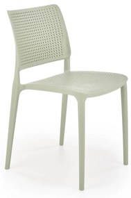 Set masa rotunda Lopez + 4 scaune din plastic K514 menta