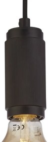 Searchlight 77651BK - Pendul pe cablu SUSPENSION 1xE27/60W/230V, negru