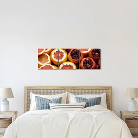 Tablou cu portocală și (cu ceas) (90x30 cm)