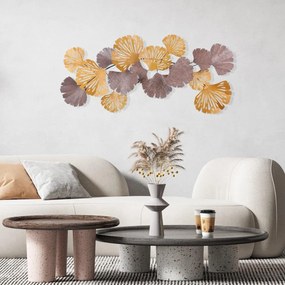 Decoratiune de perete Metal Gergo, Multicolor, 60x6x130 cm