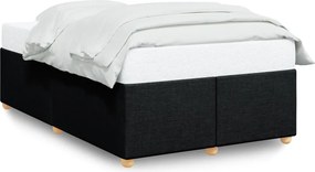 vidaXL Cadru de pat fără saltea, negru, 120x200 cm, textil
