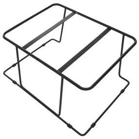 Taburet , material bej/ramă neagră, MERANO YF-S02