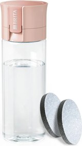 Sticla filtranta pentru apa Brita Fill & Go Vital, 600 ml, Filtre MicroDisc, Roz