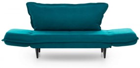Canapea cu 2 Locuri Vino Daybed, Verde Petrol, Extensibila