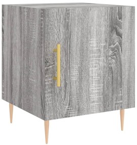 vidaXL Noptieră, gri sonoma, 40x40x50 cm, lemn compozit