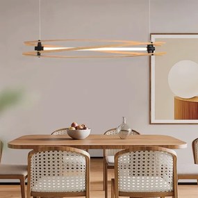 Lustră LED pe cablu LED/15W/230V 3000K maro