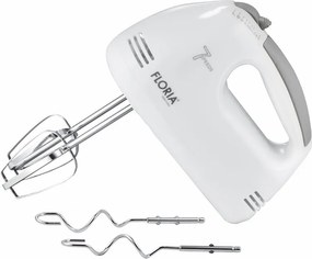 Mixer de mana Floria ZLN7565, ALB Putere 100 W, 7 viteze, Buton eliberare accesorii