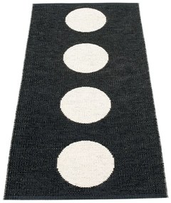 Covor tip traversă pentru interior și exterior alb-negru 70x150 cm Vera Black – Pappelina