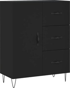 vidaXL Servantă, negru, 69,5x34x90 cm, lemn compozit